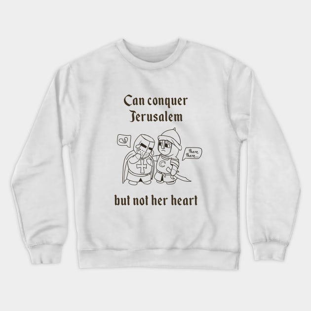 Heart broken knight Crewneck Sweatshirt by Carlos M.R. Alves